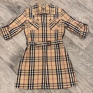 Burberry Girls plaid Dress -  Size 8